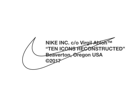 nike logo x off white
